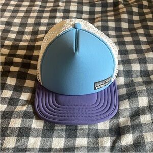 Patagonia Light Blue Front with Purple Bill Foam Trucker Hat